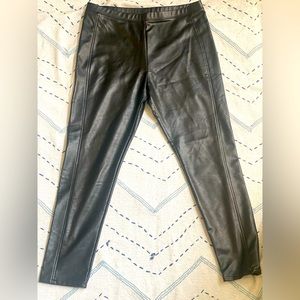 Wild Fable, Black rubber leggings, High Waisted, Size L 12/14